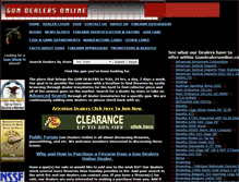 Tablet Screenshot of firearmdealersonline.com